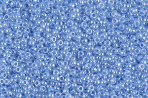 Sky Blue Ceylon Miyuki 15/0 Seed Beads