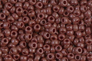 Opaque Chocolate Miyuki 8/0 Seed Beads