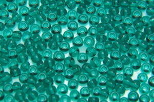 Transparent Teal Preciosa 8/0 Seed Beads