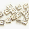 6mm Silver Plated Squaredelle Crystal