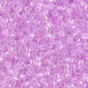 Lined Crystal Pale Lilac Luster Delica Beads