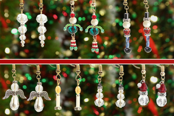 Christmas Crystal Earrings Collection - 7 designs in one!