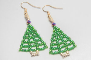 Mini Christmas Tree Earrings Pattern Download