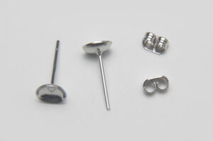 Silver Glue on Earring Findings