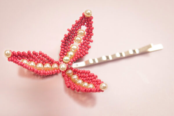 Deep Fuchsia Field of Flowers with Hair Accessories - 3 designs in 1 - Image 5