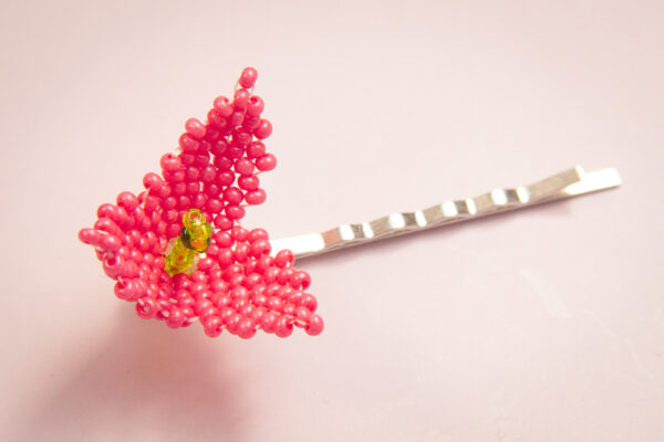 Deep Fuchsia Field of Flowers with Hair Accessories - 3 designs in 1 - Image 3