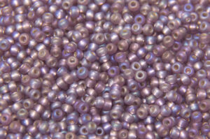 Frosted Silver Lined Rainbow Amethyst Preciosa Seed Beads
