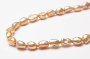 7x10mm Peach Baroque Freshwater Pearls