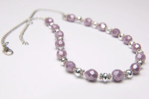 Parisian Purple Sofia Czech Glass Necklace Kit